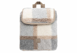 Bouclé Check Drawstring Toddler Backpack