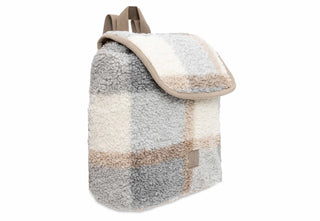 Bouclé Check Drawstring Toddler Backpack