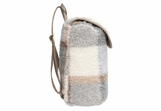 Bouclé Check Drawstring Toddler Backpack