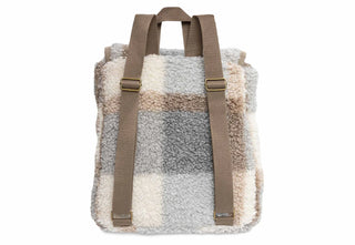 Bouclé Check Drawstring Toddler Backpack