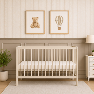 Mini Cot Bed - Cashmere (120x60) Solid beechwood