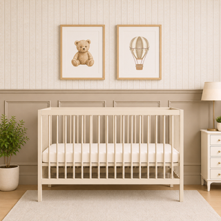 Mini Cot Bed with Drawer -  Cashmere (120x60)