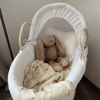 Classic Wicker Moses Basket with Rocking Stand