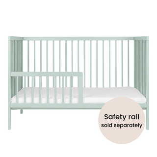 Mini Cot Bed With Luxury Breathable Air Mattress - Dusty Aqua (120x60)