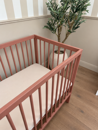 Midi Cot Bed with Drawer -  Dusty Rose (140x70) - Mokee