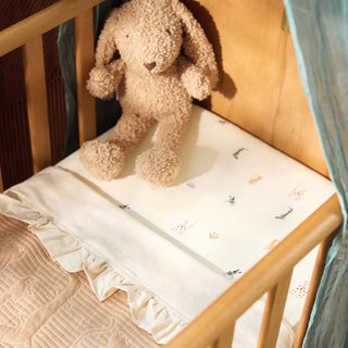 Jollein Cot Bed Fitted Sheet | 140 x 70 cm - Jungle Jambo