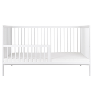 Midi Cot Bed (140x70) Toddler Safety Rail Conversion Kit - White - Mokee