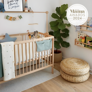 Mini Cot Bed With Aloe Vera Mattress - Beech (120x60) - Mokee