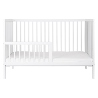Mini Cot Bed (120x60) Toddler Safety Rail Conversion Kit - White - Mokee
