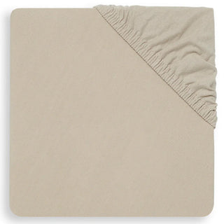 Jollein Cot Bed Fitted Sheet | 140 x 70 cm - Nougat