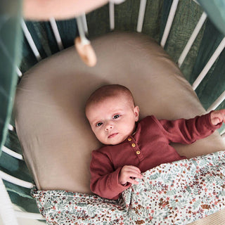 Jollein Cot Bed Fitted Sheet | 140 x 70 cm - Nougat