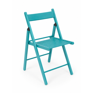 Folding Beechwood Chair - Ocean Teal