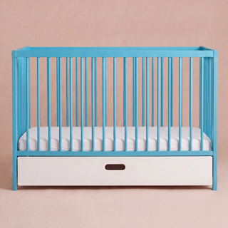 Mini Cot Bed - Ocean Teal (120x60) Solid beechwood
