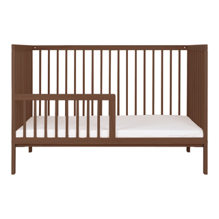 Mini Cot Bed (120x60) Toddler Safety Rail Conversion Kit - Walnut - Mokee