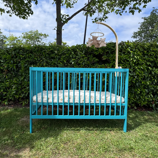 Mini Cot Bed - Ocean Teal (120x60) Solid beechwood