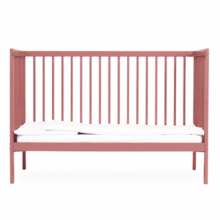 Mini Cot Bed With Luxury Breathable Air Mattress - Dusty Rose (120x60)