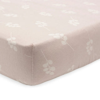 Cot Bed Fitted Sheet | 120 x 60 cm - Twig Wild Rose