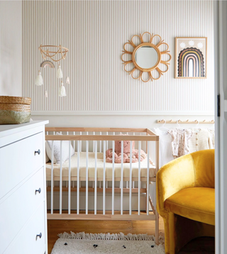 Midi Cot Bed With Natural Mattress & 2 Mattress Protectors - White Beech (140x70) - Mokee